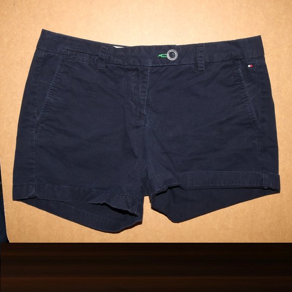 Tommy Hilfiger Navy Blue Shorts w31 Length 12 - Picture 1 of 7